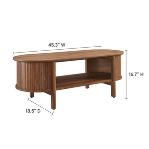 Cadence Coffee Table by Modway Mid-Century Modern Rubberwood