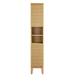 Render Tall Narrow Bathroom Storage Cabinet by Modway