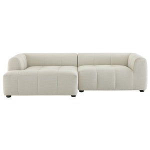 Liana Left-Facing Upholstered Fabric Modular Sofa with Chaise