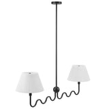 Wave Squiggle 2-Arm Pendant Light by Modway