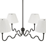 Wave Squiggle 4-Arm Pendant Light by Modway