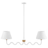 Sunlit Squiggle 2-Arm Pendant Light by Modway