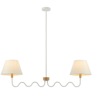 Sunlit Squiggle 2-Arm Pendant Light by Modway