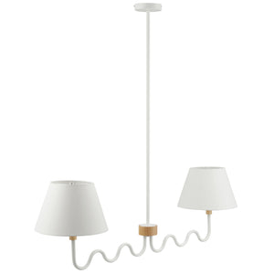 Sunlit Squiggle 2-Arm Pendant Light by Modway