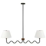 Sunlit Squiggle 2-Arm Pendant Light by Modway