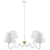 Sunlit Squiggle 4-Arm Pendant Light by Modway