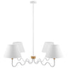 Sunlit Squiggle 4-Arm Pendant Light by Modway