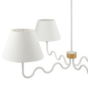 Sunlit Squiggle 4-Arm Pendant Light by Modway