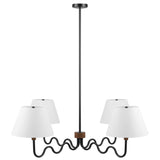 Sunlit Squiggle 4-Arm Pendant Light by Modway