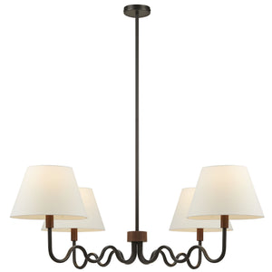 Sunlit Squiggle 4-Arm Pendant Light by Modway