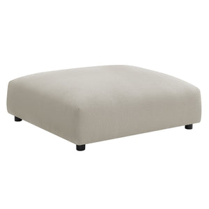 Solace 4-Piece Modular Upholstered Fabric Sectional Sofa with Ottoman by Modway