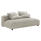 Solace Modular Upholstered Fabric Armless Loveseat by Modway