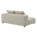 Solace Modular Upholstered Fabric Armless Loveseat by Modway