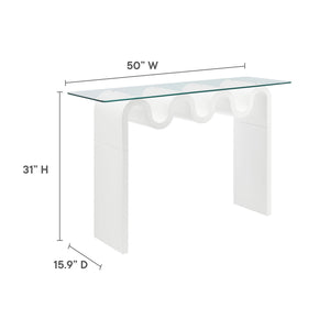 Ondine Glass Top 50" Console Table by Modway