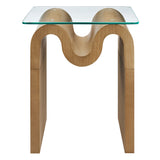 Ondine Glass Top Side Table by Modway