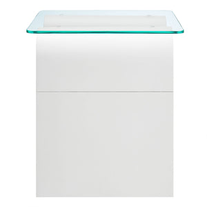 Ondine Glass Top Side Table by Modway