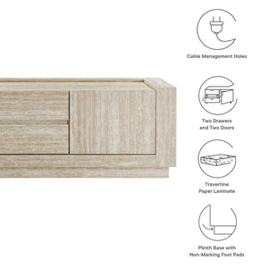 Hollis 59" Travertine TV Stand by Modway