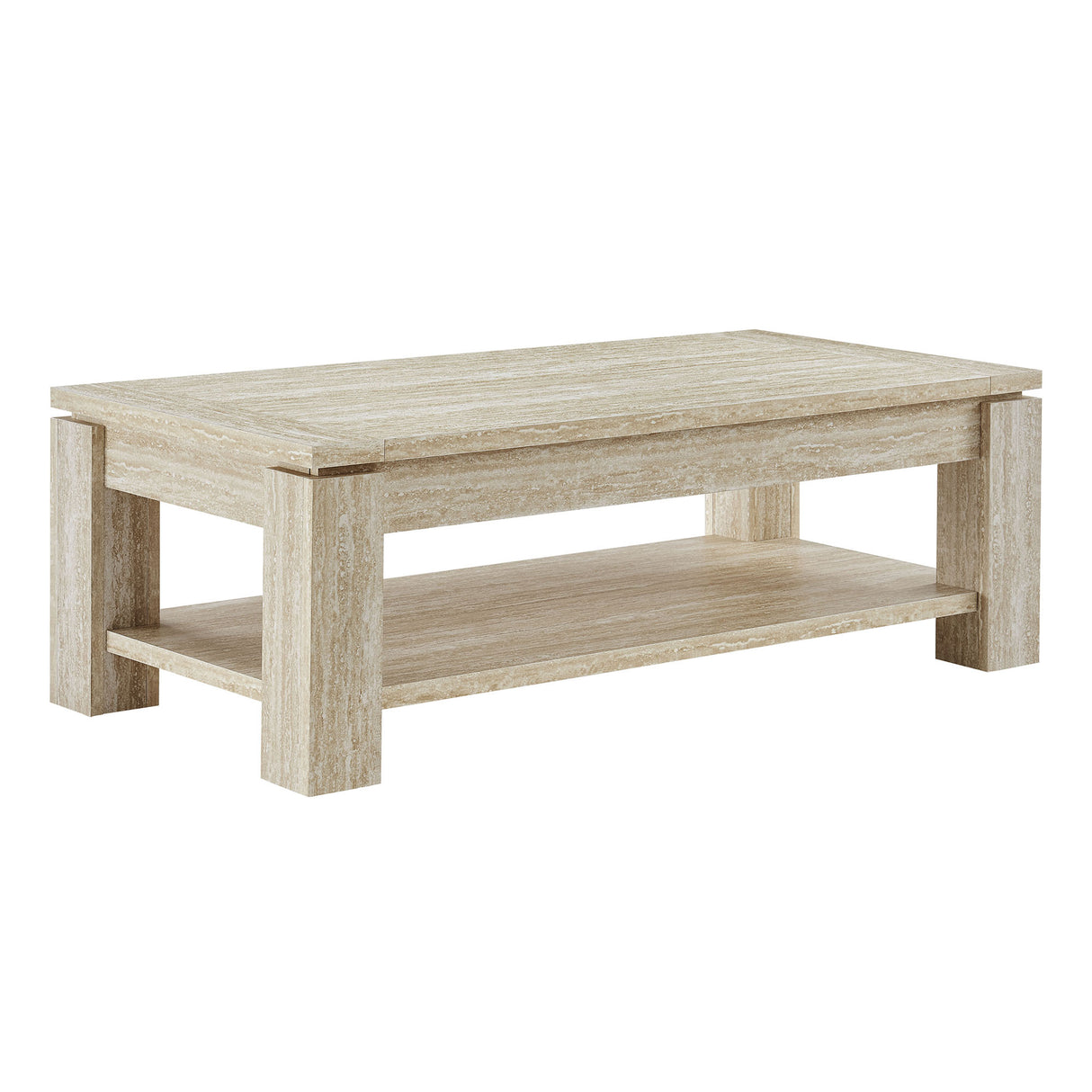 Hollis Travertine Coffee Table by Modway