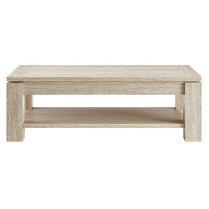 Hollis Travertine Coffee Table by Modway