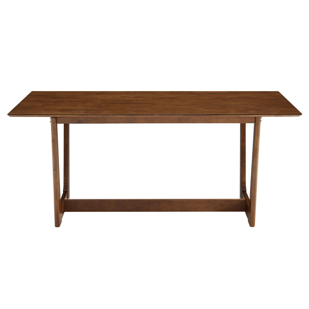 Solara 7-Piece Wood Dining Set with Vegan Leather Chairs