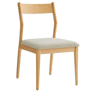 Solara Fabric Wood Dining Side Chairs Set of 2 by Modway