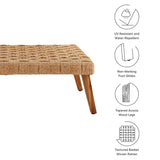 Thames Outdoor Patio Wicker Rattan Coffee Table by Modway