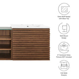 Render 62" Wall-Mount Double Sink Bathroom Vanity by Modway