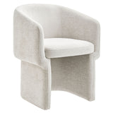 Verity Barrel Back Chenille Dining Armchair by Modway