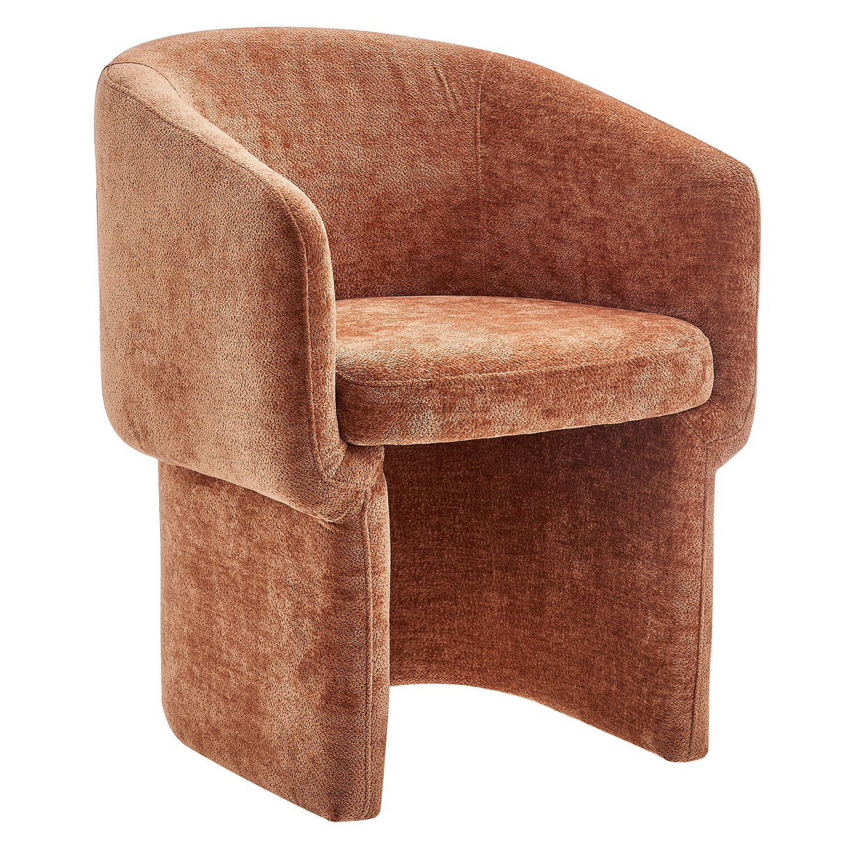 Verity Barrel Back Chenille Dining Armchair by Modway