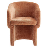 Verity Barrel Back Chenille Dining Armchair by Modway