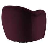 Compose Performance Velvet Swivel Armchair