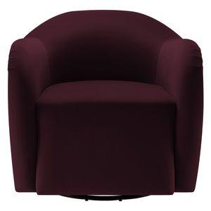 Compose Performance Velvet Swivel Armchair