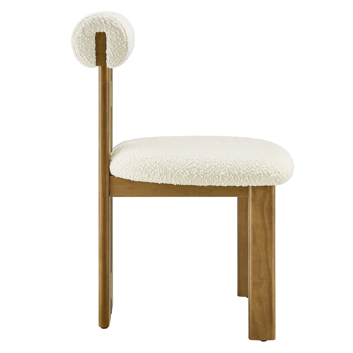 Torian Boucle Fabric Dining Chair Set of 2 by Modway