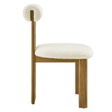 Torian Boucle Fabric Dining Chair Set of 2 by Modway