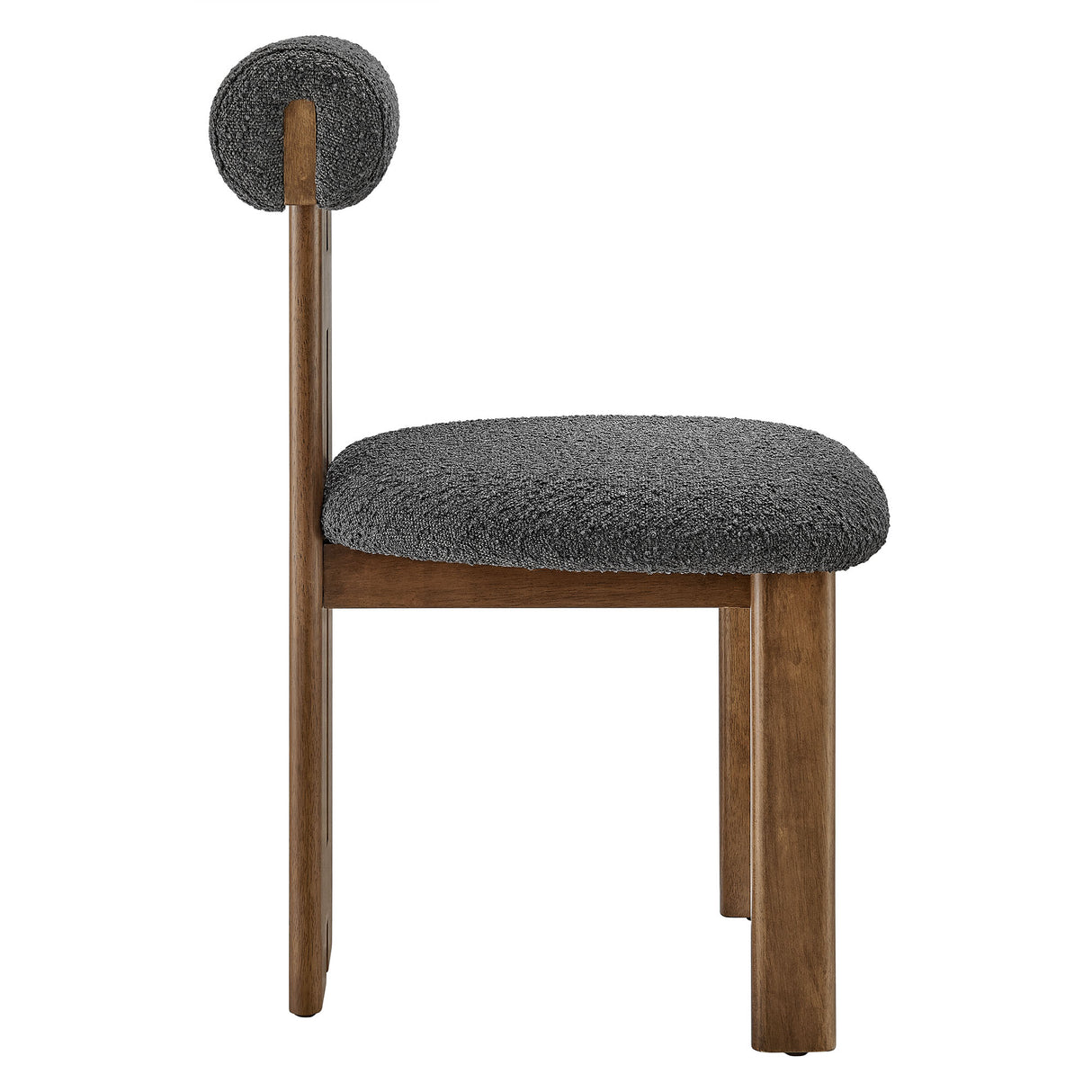 Torian Boucle Fabric Dining Chair Set of 2 by Modway