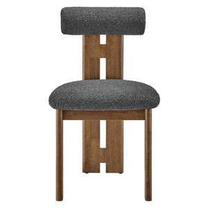 Torian Boucle Fabric Dining Chair Set of 2 by Modway