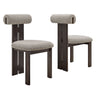 Torian Boucle Fabric Dining Chair Set of 2 by Modway