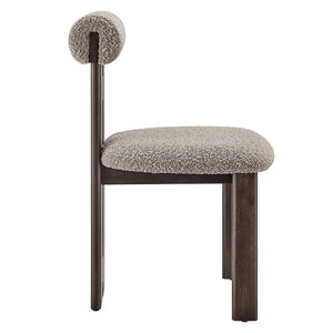Torian Boucle Fabric Dining Chair Set of 2 by Modway