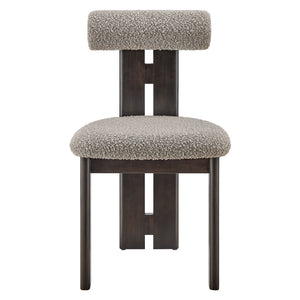 Torian Boucle Fabric Dining Chair Set of 2 by Modway