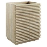 Render 24" Faux Travertine Bathroom Vanity Cabinet