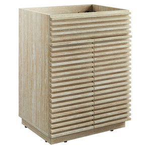 Render 24" Faux Travertine Bathroom Vanity Cabinet