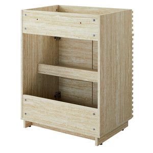 Render 24" Faux Travertine Bathroom Vanity Cabinet