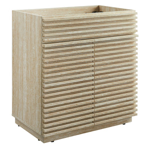 Render 30" Faux Travertine Bathroom Vanity Cabinet by Modway