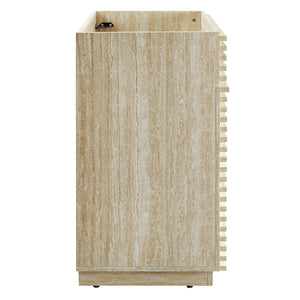 Render 30" Faux Travertine Bathroom Vanity Cabinet by Modway