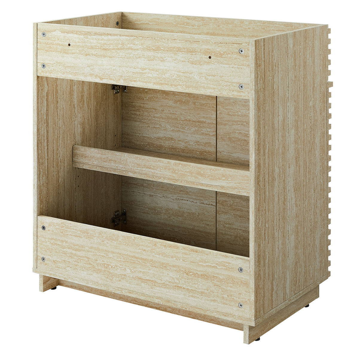 Render 30" Faux Travertine Bathroom Vanity Cabinet by Modway