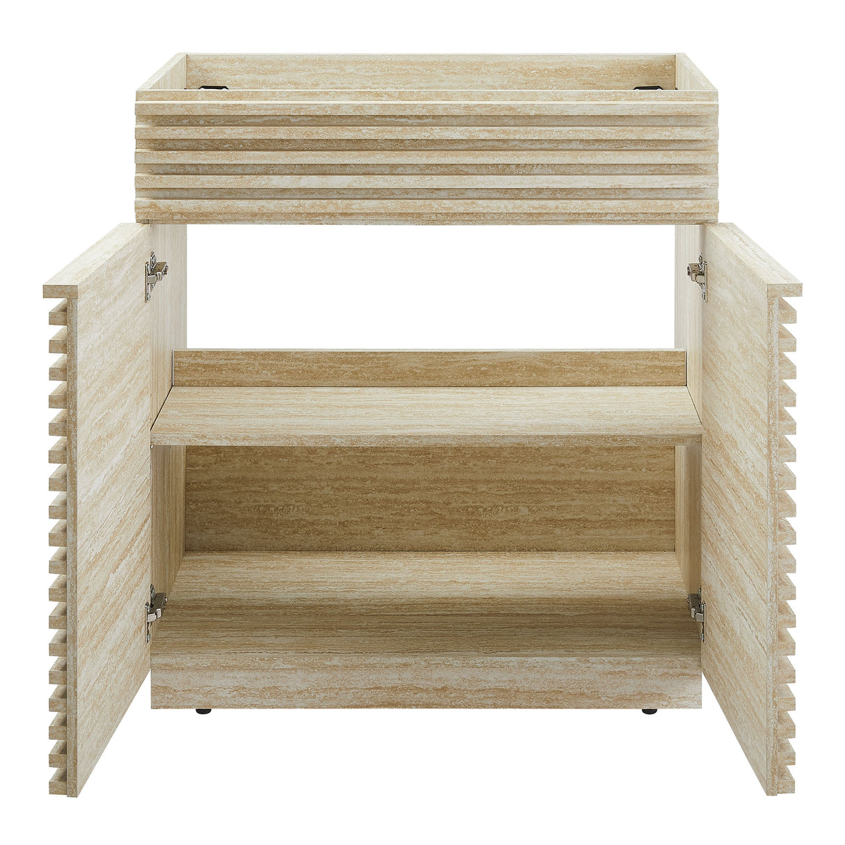 Render 30" Faux Travertine Bathroom Vanity Cabinet by Modway