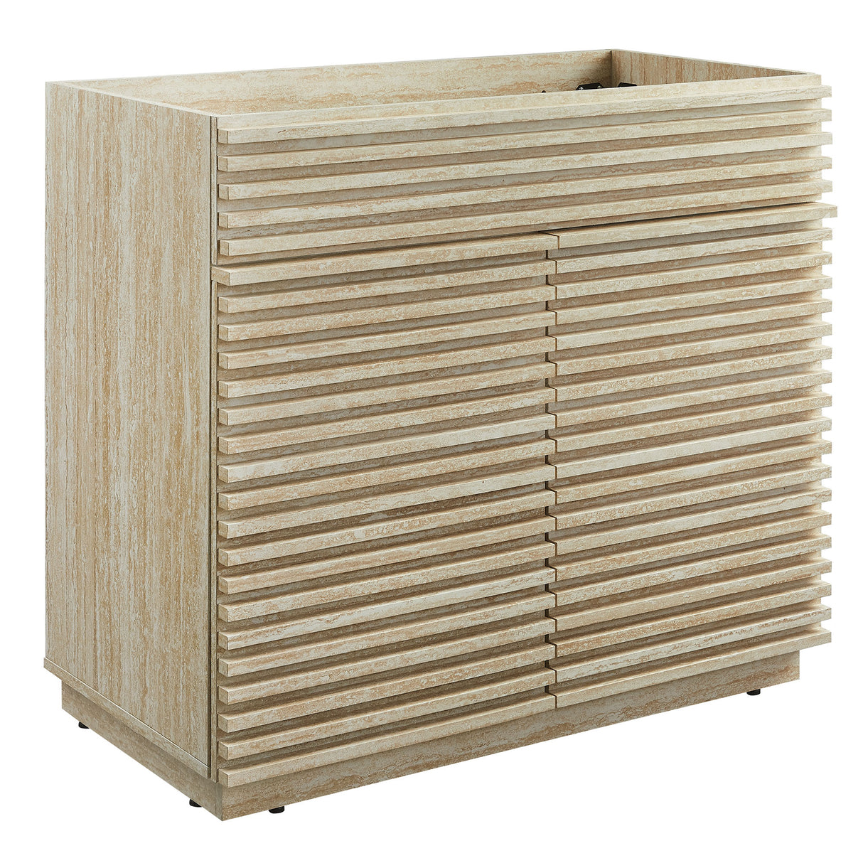 Render 36" Faux Travertine Bathroom Vanity Cabinet by Modway