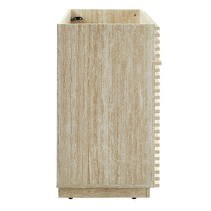 Render 36" Faux Travertine Bathroom Vanity Cabinet by Modway