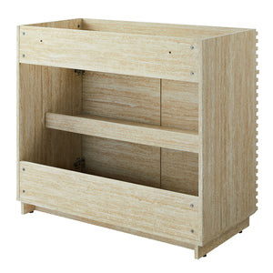 Render 36" Faux Travertine Bathroom Vanity Cabinet by Modway