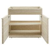 Render 36" Faux Travertine Bathroom Vanity Cabinet by Modway